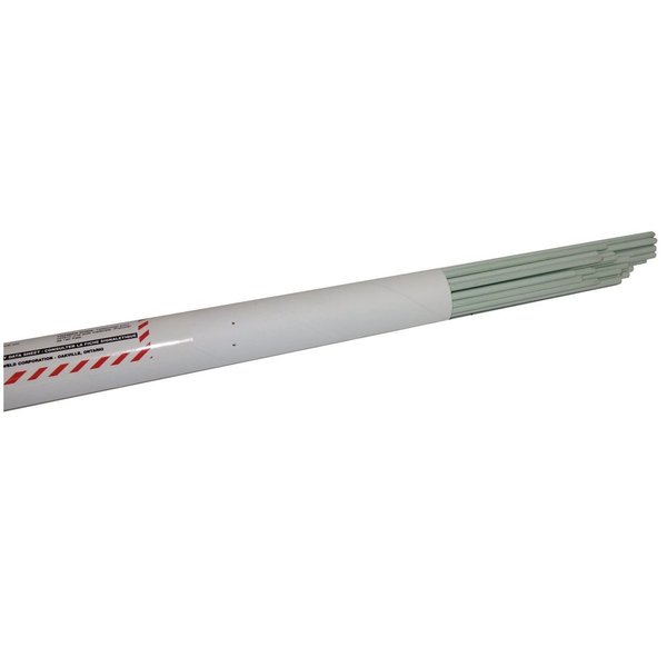 Powerweld Brazing Rod, Flux Coated Low Fuming Bare Bronze, RBCuZn-C, 3/32" x 36" FC332
